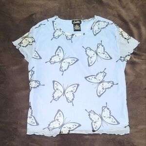 Junior girls butterfly short sleeve tee